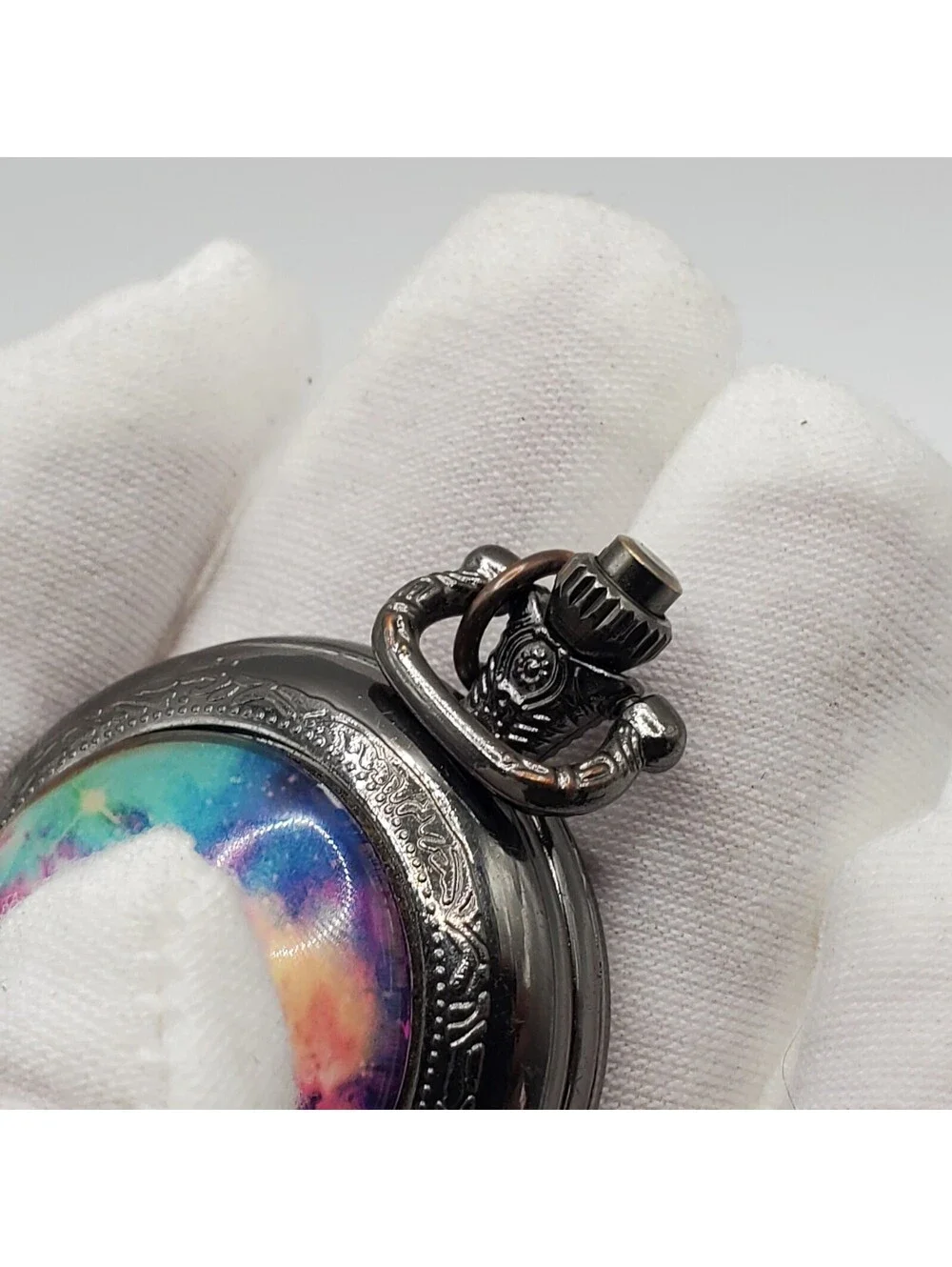 Galaxy Style Small 36mm Quartz Pocket Watch New Battery